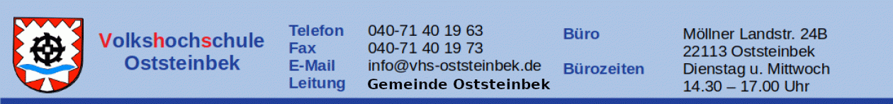 Homepage der VHS Oststeinbek