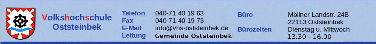 Homepage der VHS Oststeinbek